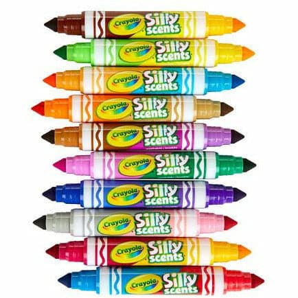 Gold Crayola 10 Silly Scents Dual-Ended Washable Markers Kids Markers