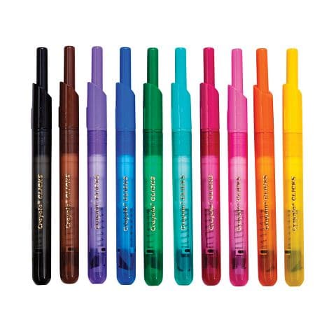 Light Sea Green Crayola 10ct Clicks Retractable Markers Kids Markers
