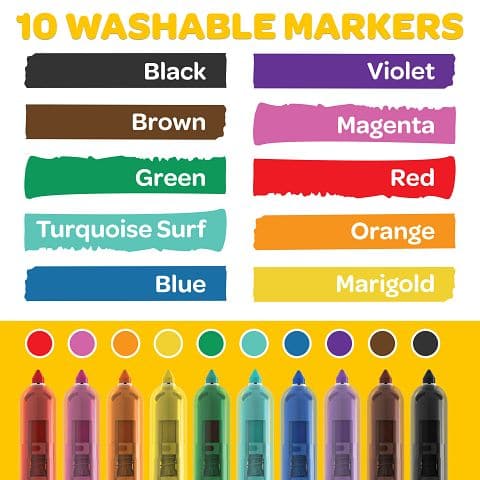 Red Crayola 10ct Clicks Retractable Markers Kids Markers