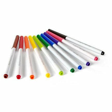 Gray Crayola Washable Super Tips Markers 10 Pack Kids Markers