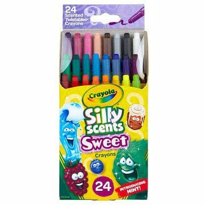 Gold Crayola 24 Silly Scents Mini Twistables Crayons Kids Crayons