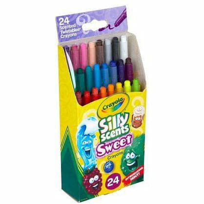 Gold Crayola 24 Silly Scents Mini Twistables Crayons Kids Crayons