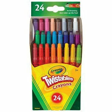 Gold Crayola 24 Mini Twistables® Crayons Kids Crayons