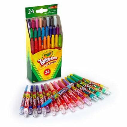 Gold Crayola 24 Mini Twistables® Crayons Kids Crayons