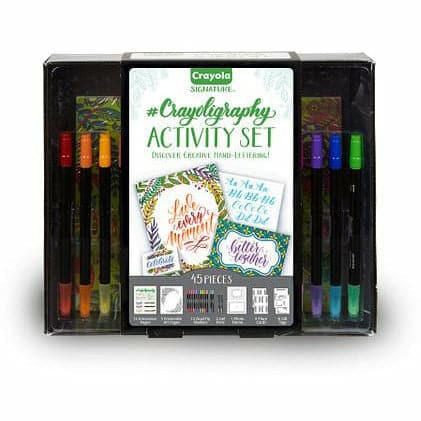 White Smoke Crayola Crayoligraphy Activity Set Kids Craft Kits