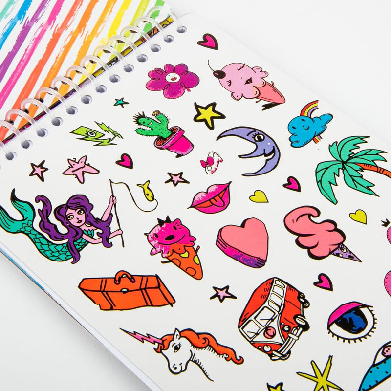 Deep Pink Crayola Colourable Sticker Book Kids Activity Books