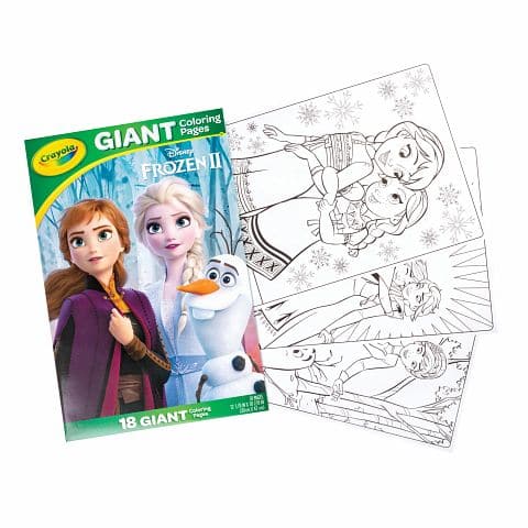 White Smoke Crayola Giant Coloring Pages - Disney Frozen 2 Kids Activity Books