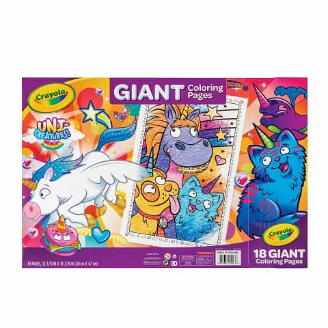 Goldenrod Crayola Giant Coloring Pages - Uni-Creatures Kids Activity Books