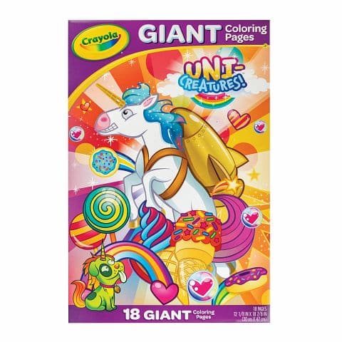 Goldenrod Crayola Giant Coloring Pages - Uni-Creatures Kids Activity Books