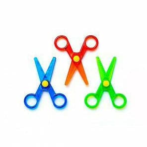 Lime Green Crayola 3 My First™ Safety Scissors (3 Patterns) Kids Drawing Accessories