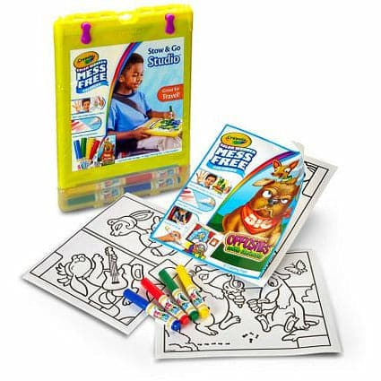Goldenrod Crayola Color Wonder Stow & Go Kids Activity Books