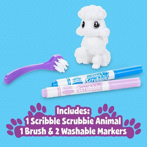 Lavender Crayola Scribble Scrubbie Pets Kids Craft Kits