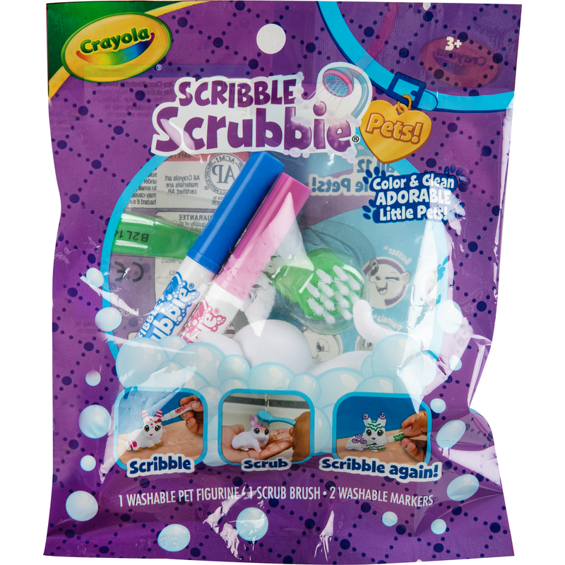 Dim Gray Crayola Scribble Scrubbie Pets Series 2 Kids Craft Kits