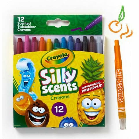 Gold Crayola 12 Silly Scents Mini Twistables Crayons Kids Crayons