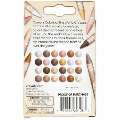 Beige Crayola Colours Of The World Crayons 24 Pack Kids Crayons