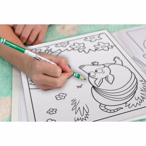 Lavender Crayola Color & Sticker Book: Animals Kids Activity Books
