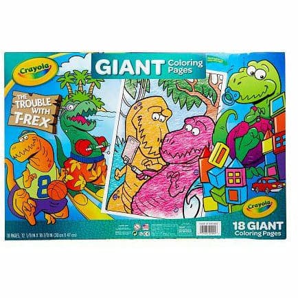 Goldenrod Crayola Giant Coloring Pages - The Trouble with T-Rex Kids Activity Books