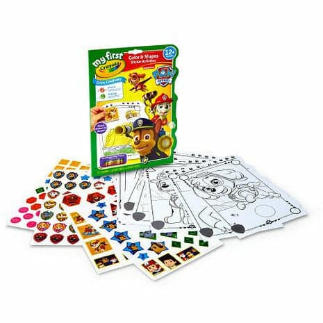 Yellow Crayola My First™ Color & Activity Book Paw Patrol Kids Activity Books