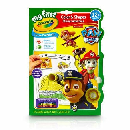 Yellow Crayola My First™ Color & Activity Book Paw Patrol Kids Activity Books