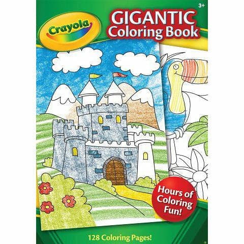 Medium Turquoise Crayola Gigantic Coloring Book 128 Pages Kids Activity Books