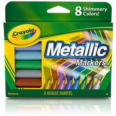 Forest Green Crayola 8 Metallic Markers Kids Markers