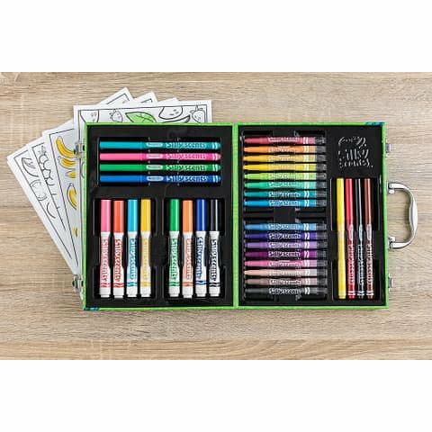 Black Crayola Silly Scents Mini Art Case Kids Markers