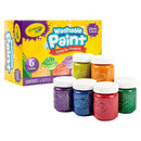 Light Gray Crayola 6ct Washable Glitter Paint Kids Paints