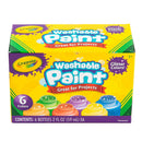 Gold Crayola 6ct Washable Glitter Paint Kids Paints