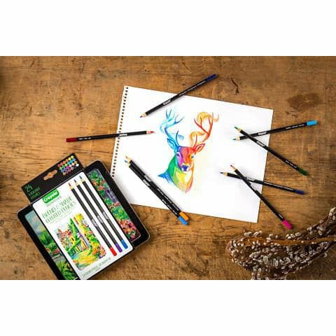 White Smoke Crayola 24 ct Blend and Shade Colored Pencils Kids Pencils