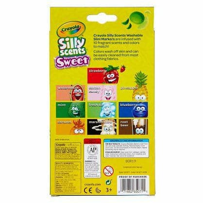 Gold Crayola 10 Silly Scents Slim Markers Kids Markers