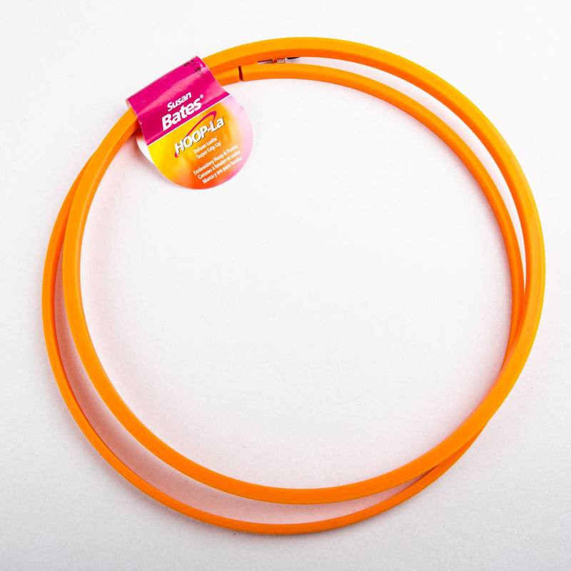 Dark Orange Bates Hoop-La Plastic Embroidery Hoop 10" Needlework Hoops and Frames