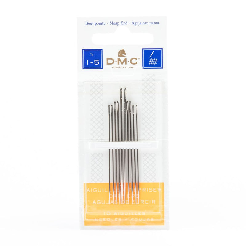 Beige DMC 10Pk Darning  Needles No.1-5 Needlework Needles