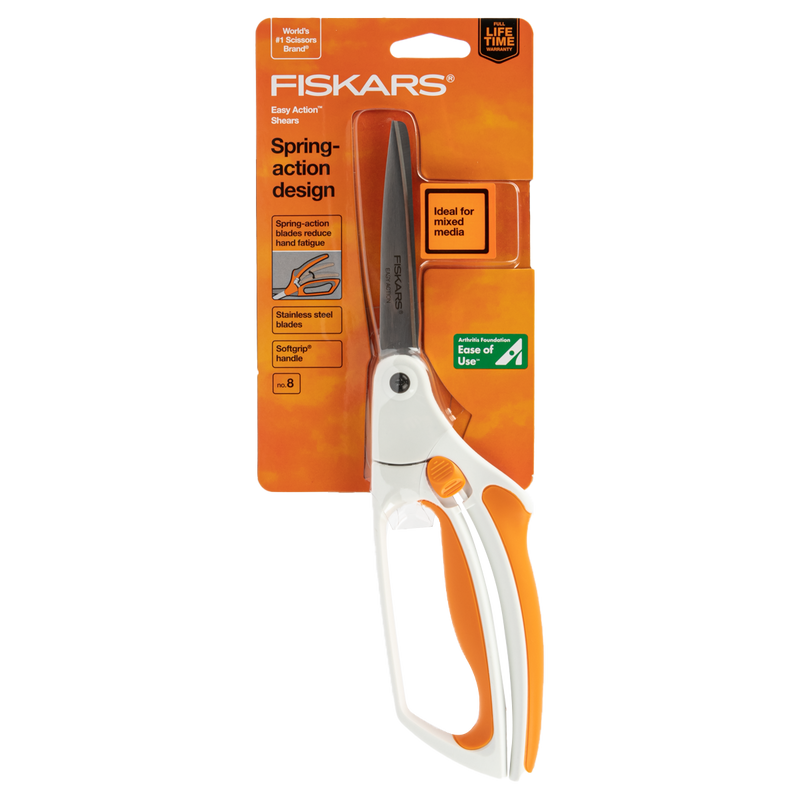 Chocolate Fiskars Softouch Multi-Purpose Scissor Quilting and Sewing Tools and Accessories