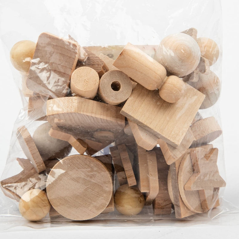 Rosy Brown Wood Shapes 50 Pieces Pipe Cleaners