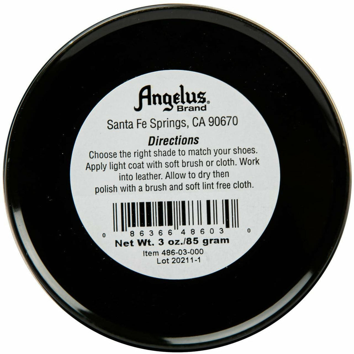 Light Gray Angelus Dubbin Neutral 85Gm Leather Care