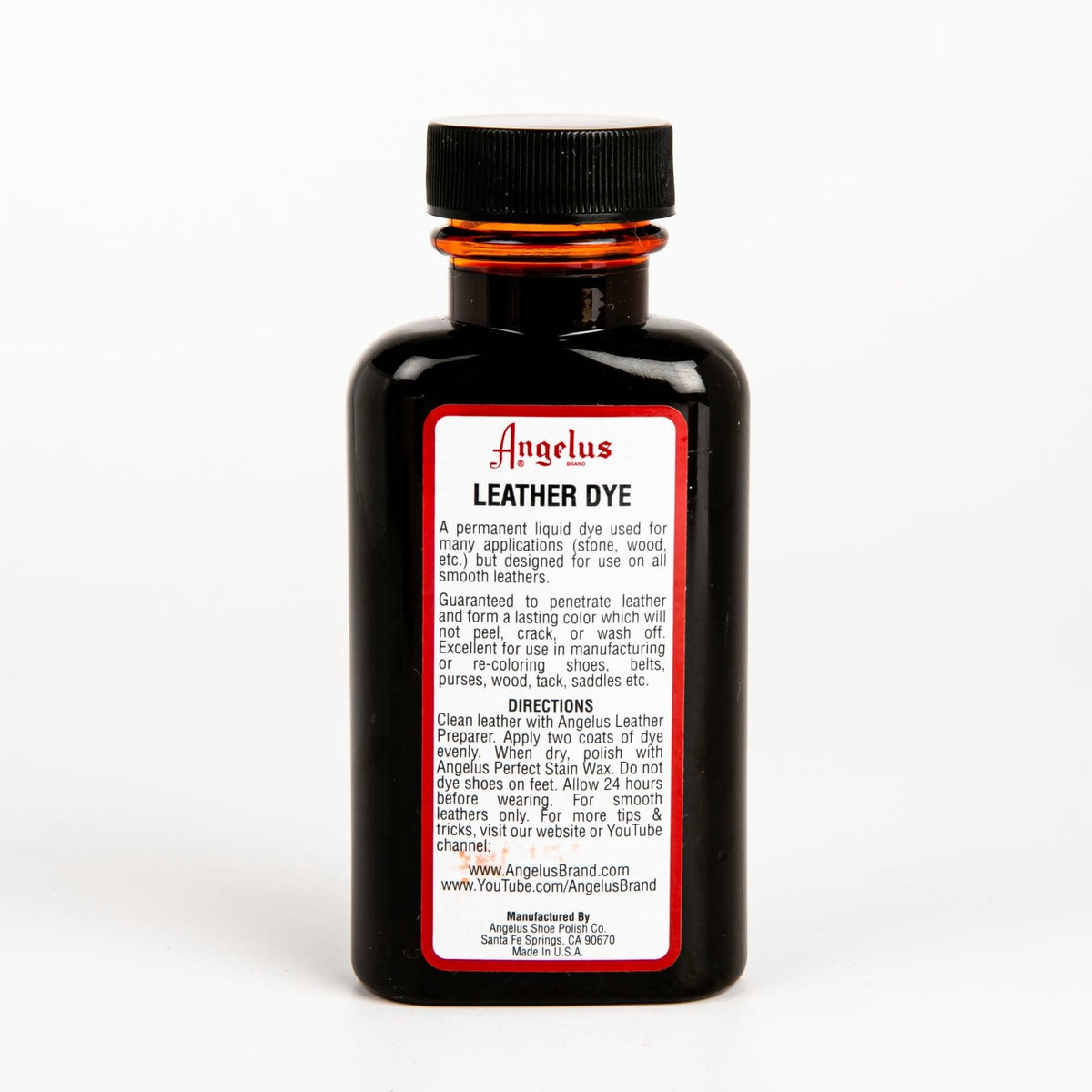 Black Angelus Leather Dye Army Tan #010 3Oz/88.72Ml Leather Dyes