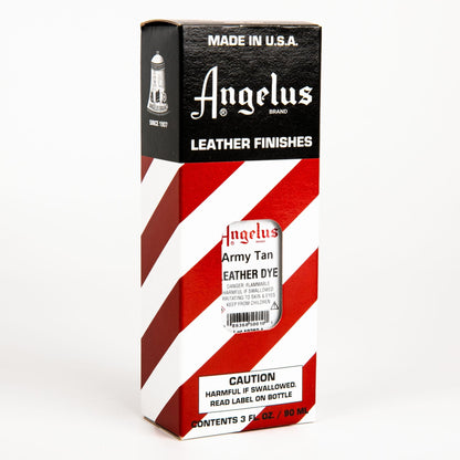 Firebrick Angelus Leather Dye Army Tan #010 3Oz/88.72Ml Leather Dyes