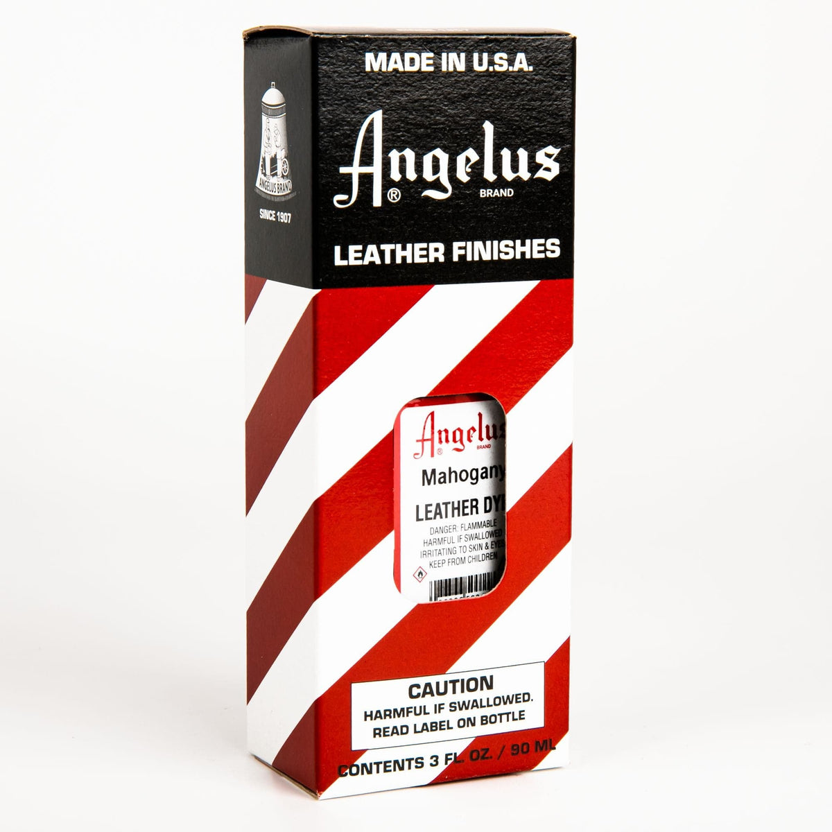 Firebrick Angelus Leather Dye Mahogany #011 3Oz/88.72Ml Leather Dyes