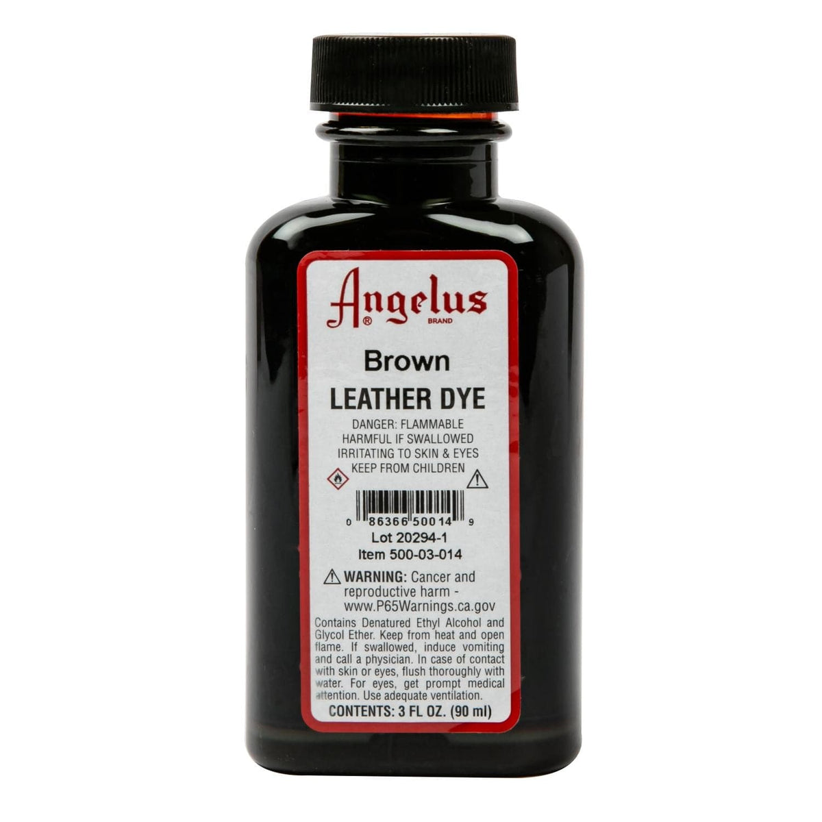 Light Gray Angelus Leather Dye Brown #014 3Oz/88.72Ml Leather Dyes