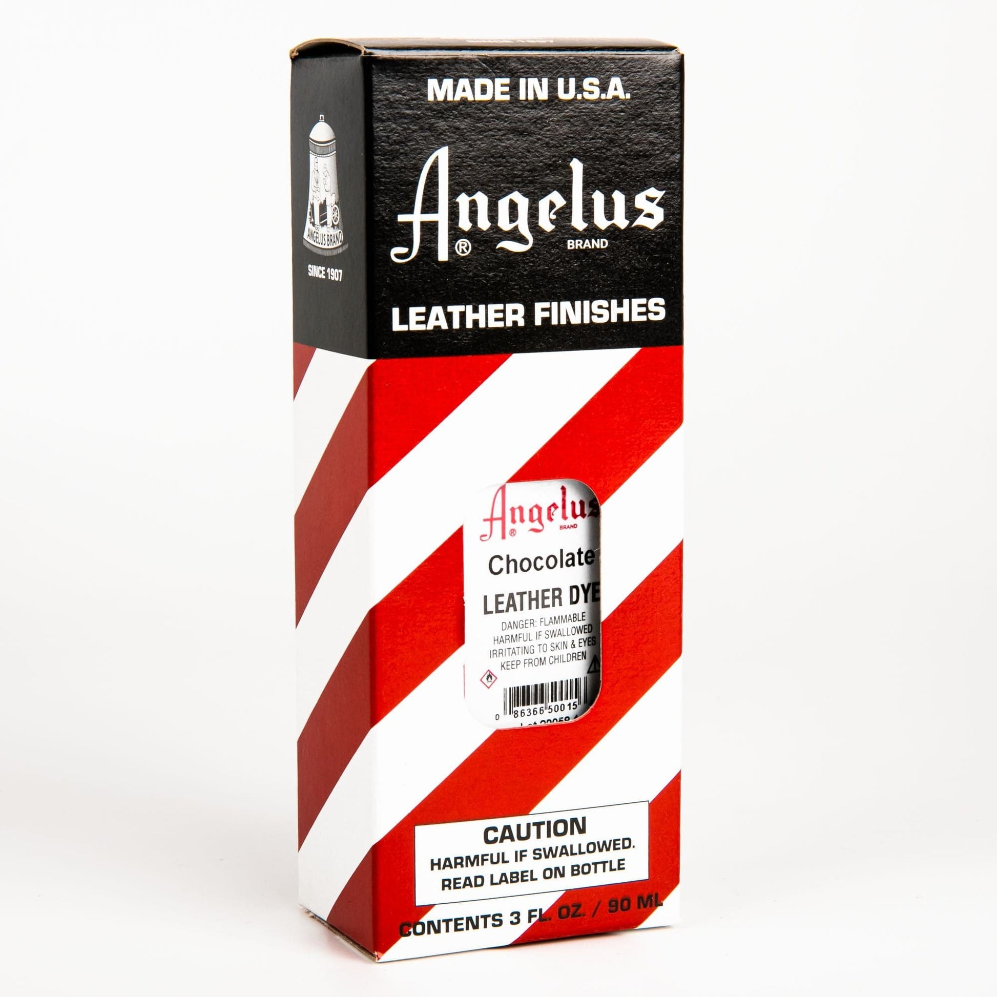 Red Angelus Leather Dye Chocolate #015 3Oz/88.72Ml Leather Dyes