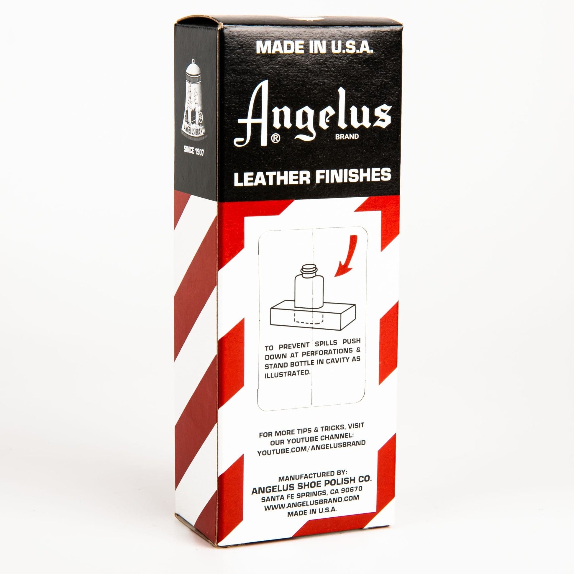 Firebrick Angelus Leather Dye Chocolate #015 3Oz/88.72Ml Leather Dyes