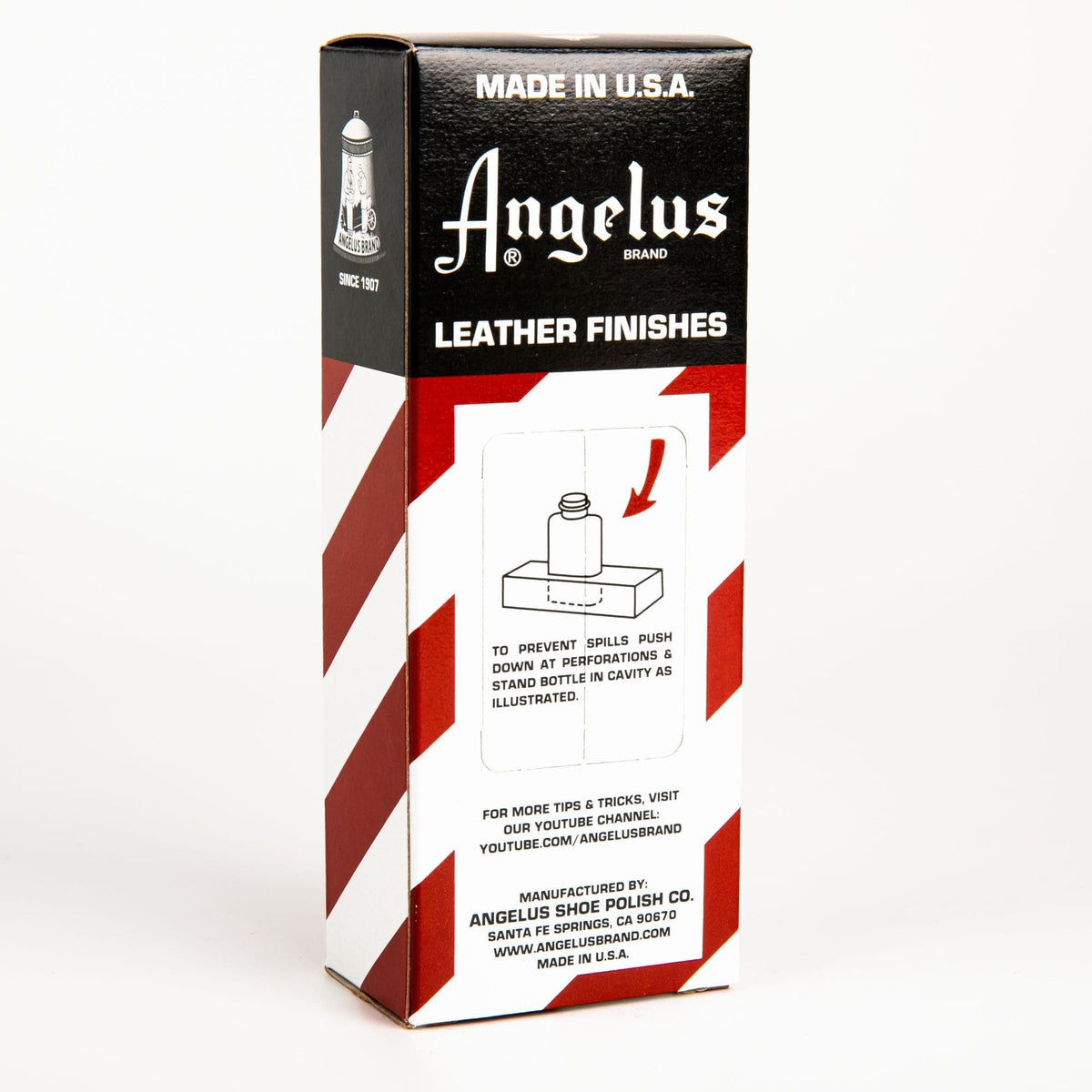 Firebrick Angelus Leather Dye Dark Brown #018 3Oz/88.72Ml Leather Dyes