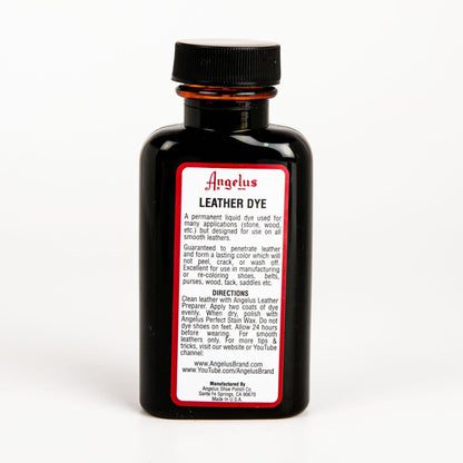 Black Angelus Leather Dye Light Brown #021 3Oz/88.72Ml Leather Dyes
