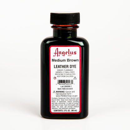 Red Angelus Leather Dye Med Brown #023 3Oz/88.72Ml Leather Dyes