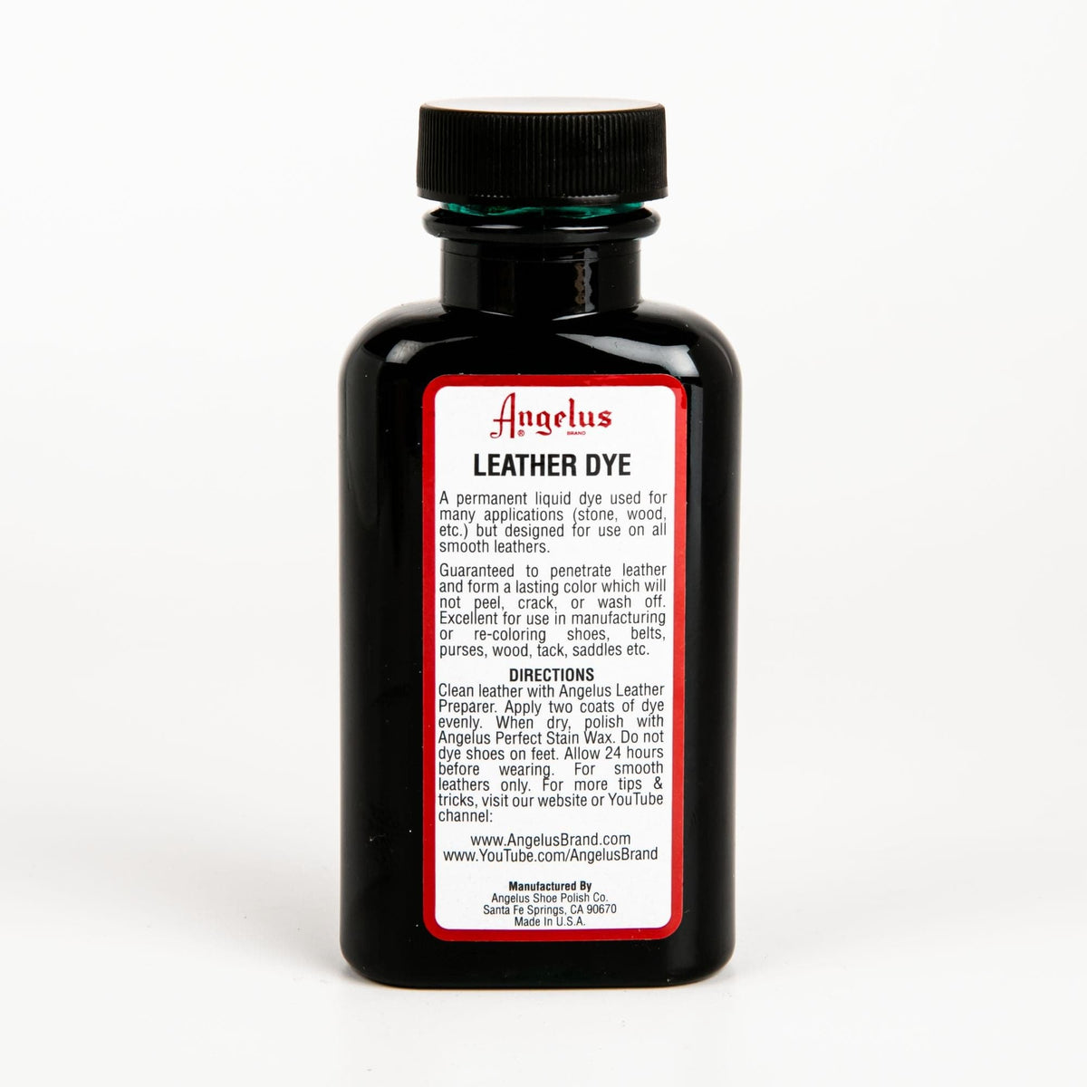 Black Angelus Leather Dye Green #050 3Oz/88.72Ml Leather Dyes