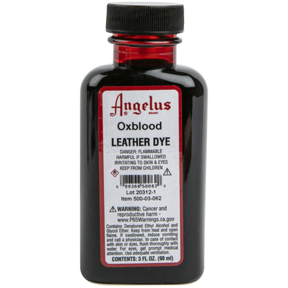 Light Gray Angelus Leather Dye Oxblood #062 3Oz/88.72Ml Leather Dyes