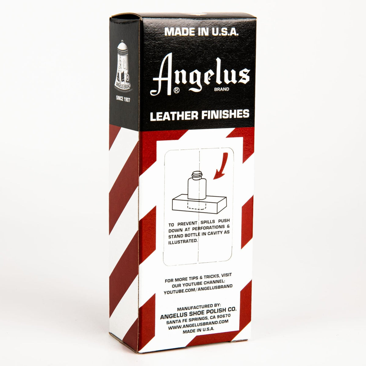 Firebrick Angelus Leather Dye Red #064 3Oz/88.72Ml Leather Dyes