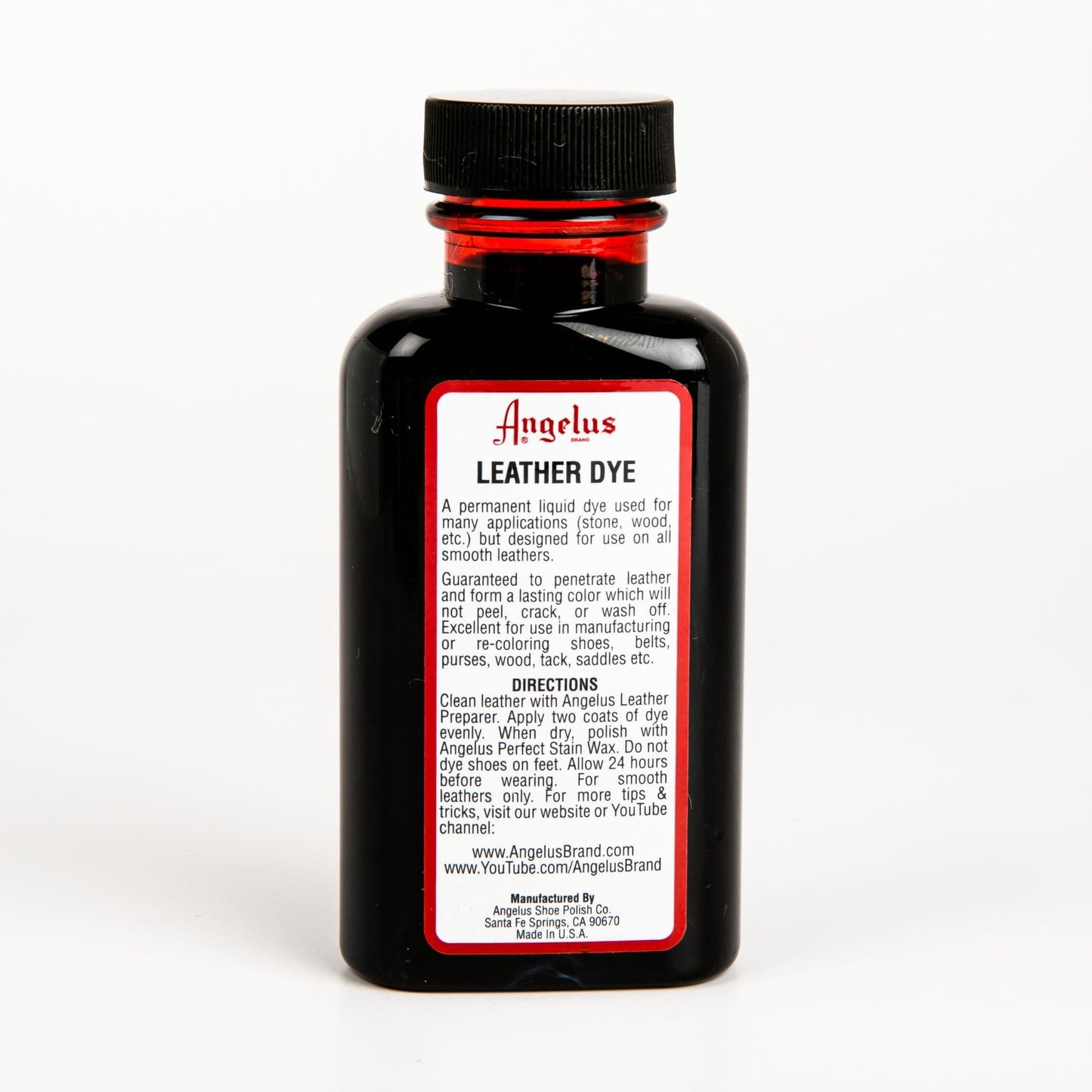 Firebrick Angelus Leather Dye Winetone #065 3Oz/88.72Ml Leather Dyes