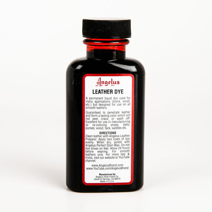 Firebrick Angelus Leather Dye Winetone #065 3Oz/88.72Ml Leather Dyes
