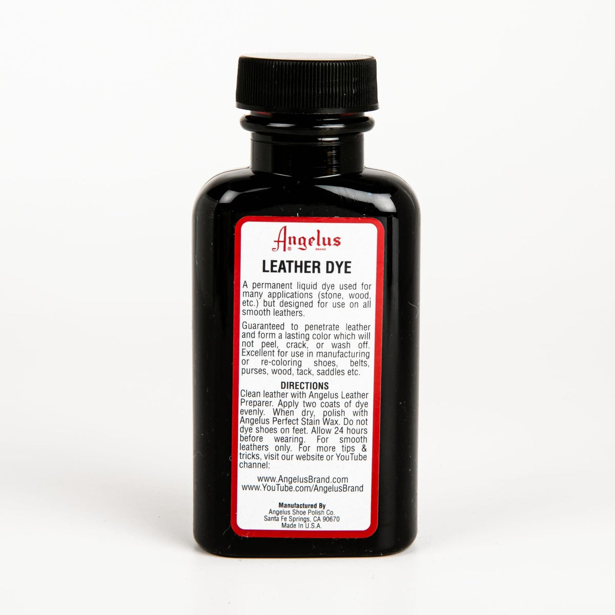 Black Angelus Leather Dye Gold #072 3Oz/88.72Ml Leather Dyes